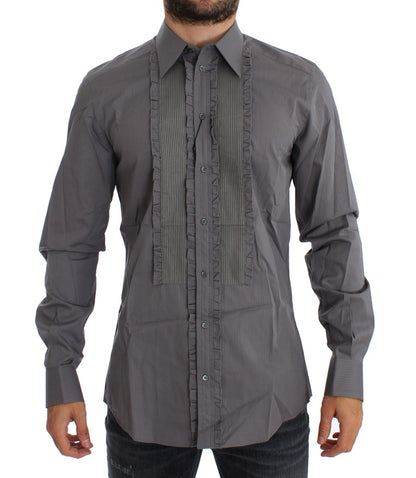 Dolce & Gabbana Lila Torero GOLD Slim Fit Kleid Hemd