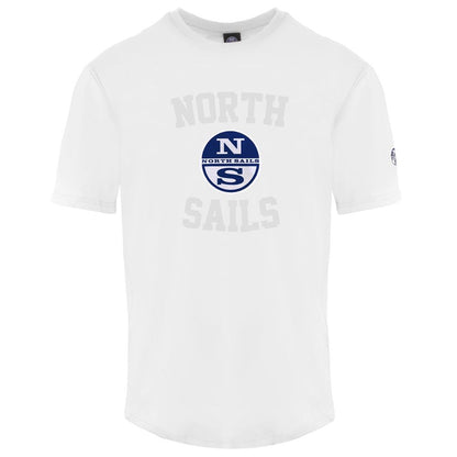 North Sails T-Shirt für Männer aus weißer Baumwolle