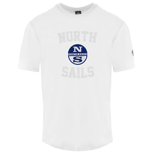 North Sails T-Shirt für Männer aus weißer Baumwolle