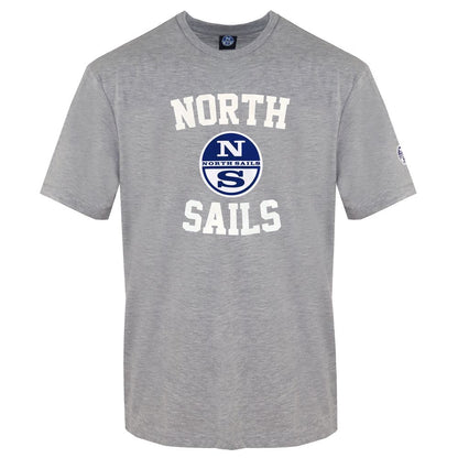 North Sails Graues Baumwolle Männer T-Shirt