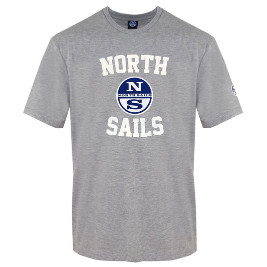 North Sails Graues Baumwolle Männer T-Shirt