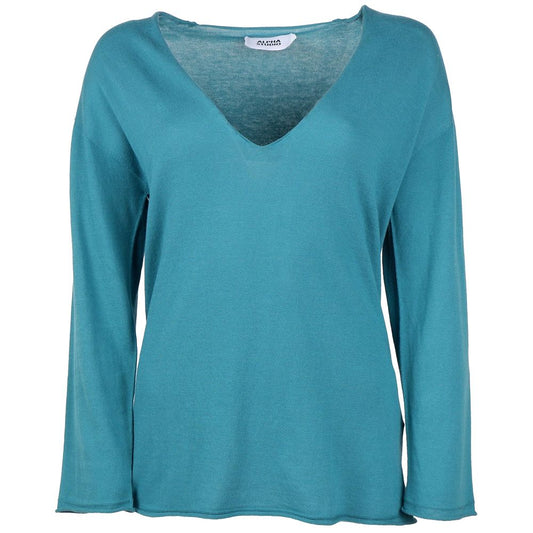 Alpha Studio Grüner Baumwollpullover
