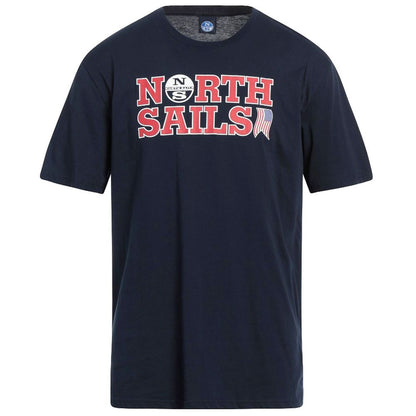 North Sails Nautische Nostalgie Marineblaues Baumwoll-T-Shirt