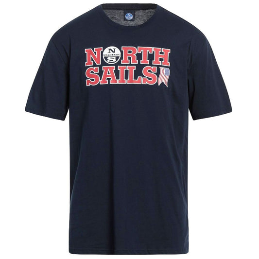 North Sails Nautische Nostalgie Marineblaues Baumwoll-T-Shirt