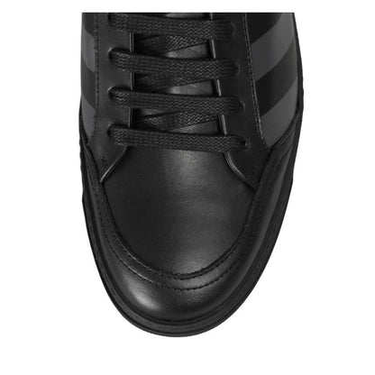 Off-White Schwarzes Kalbsleder Damen Sneaker