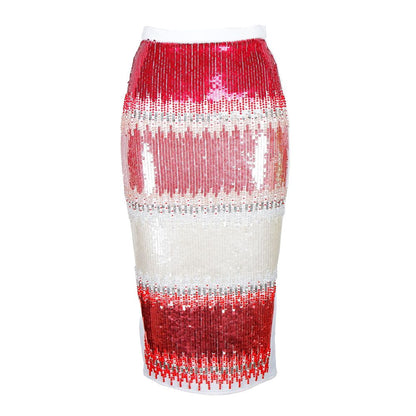 Elisabetta Franchi Weißer Polyester Damenrock