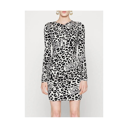 Love Moschino White Viscose Women's Dress