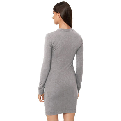 Love Moschino Braunes Baumwollkleid für Frauen