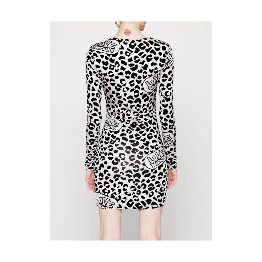 Love Moschino White Viscose Women's Dress