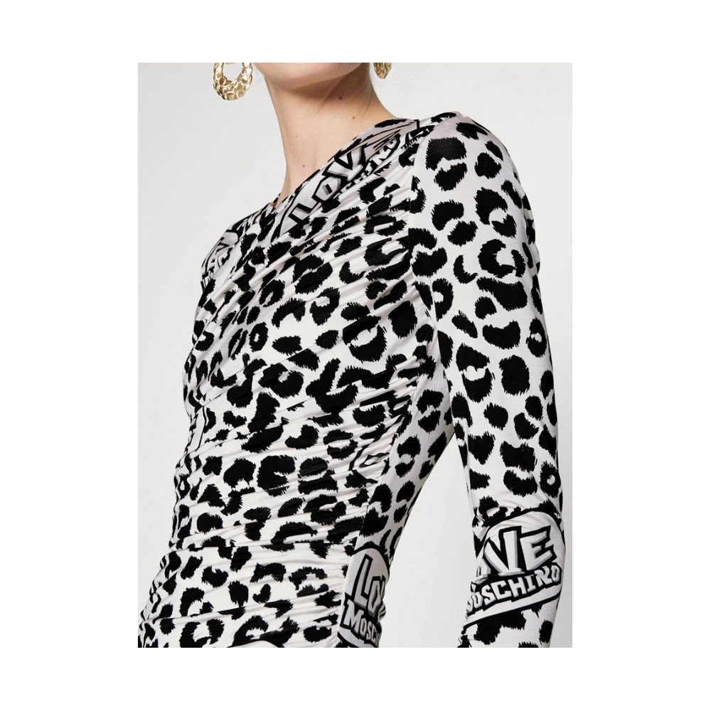 Love Moschino White Viscose Women's Dress