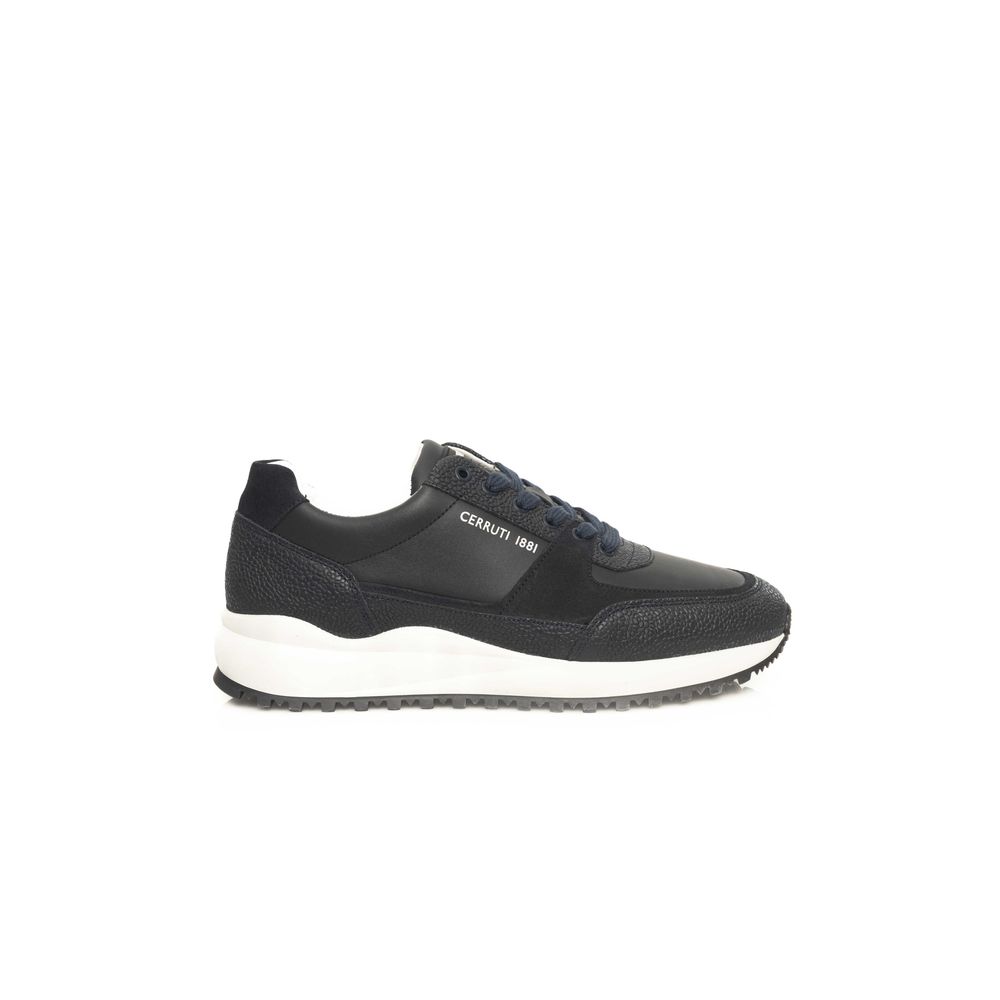 Cerruti 1881 Blaues Rindsleder Herren Sneaker