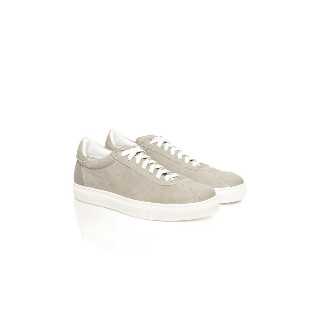 Cerruti 1881 Graues Rindsleder Herren Sneaker