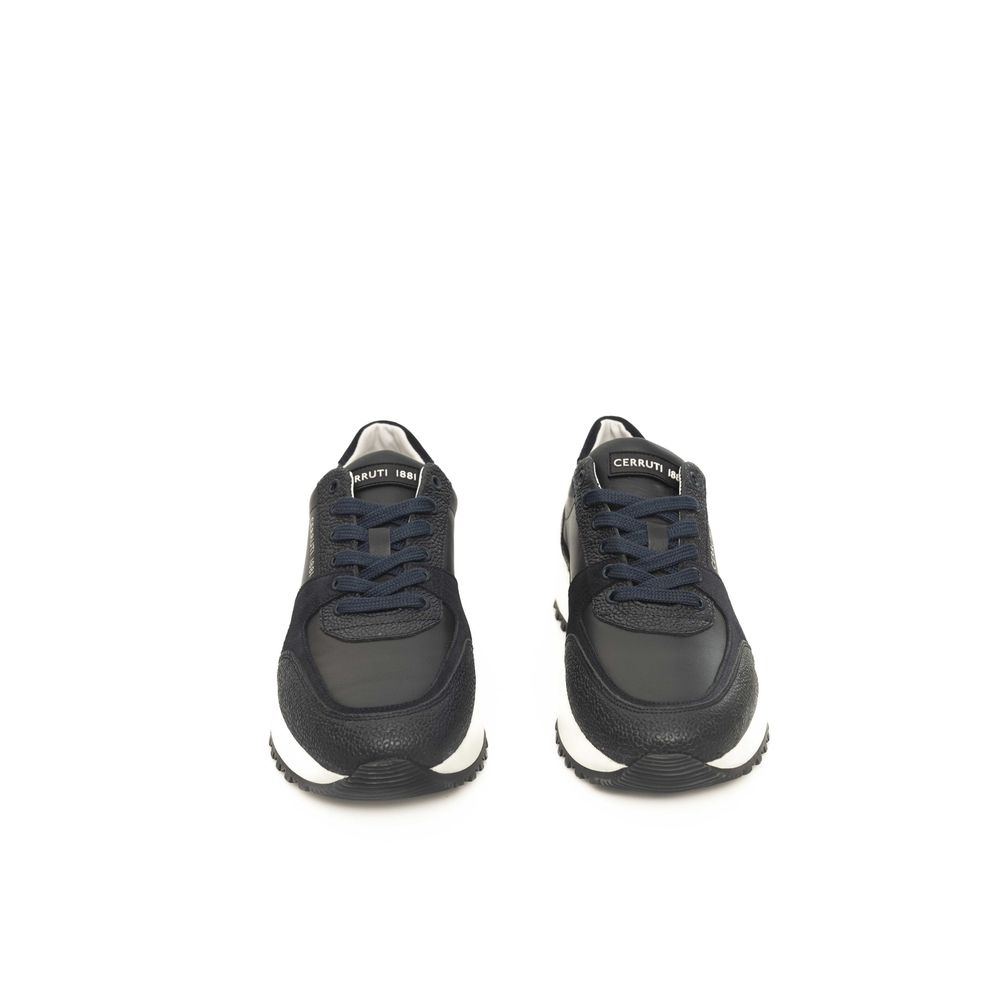 Cerruti 1881 Blaues Rindsleder Herren Sneaker