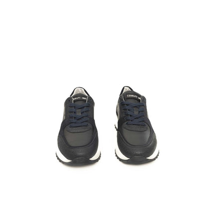 Cerruti 1881 Blaues Rindsleder Herren Sneaker