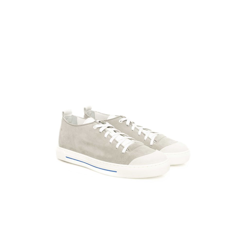 Cerruti 1881 Graues Rindsleder Herren Sneaker