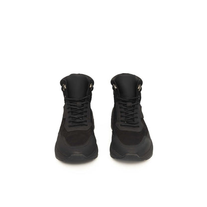 Cerruti 1881 Schwarzes Leder Herren Sneaker