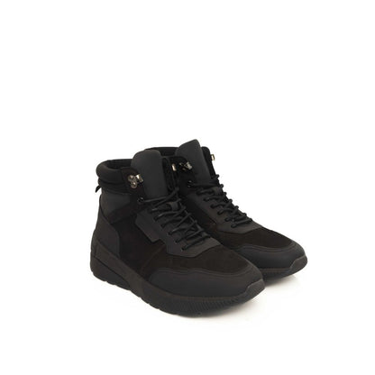 Cerruti 1881 Schwarzes Leder Herren Sneaker