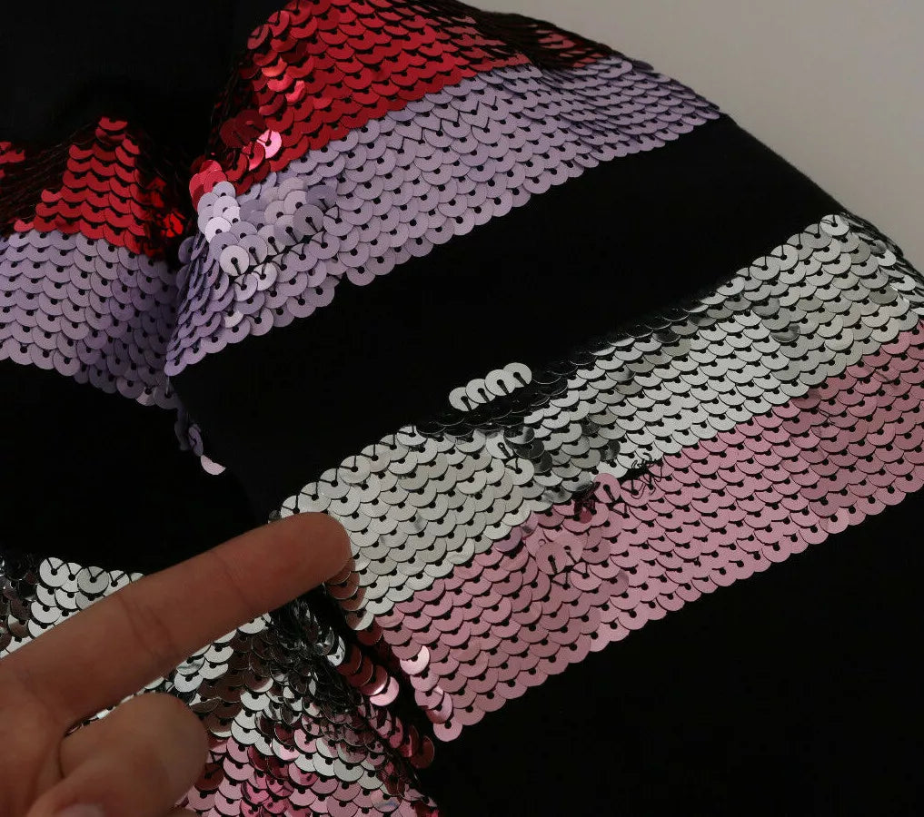 Dolce & Gabbana DG Pailletten Pullover mit Kapuze