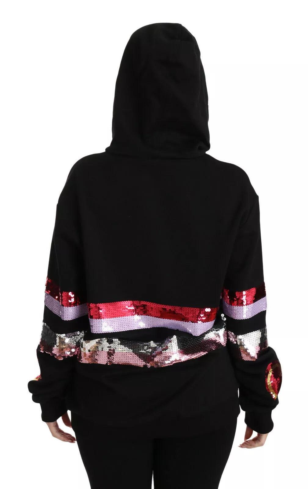 Dolce & Gabbana DG Pailletten Pullover mit Kapuze