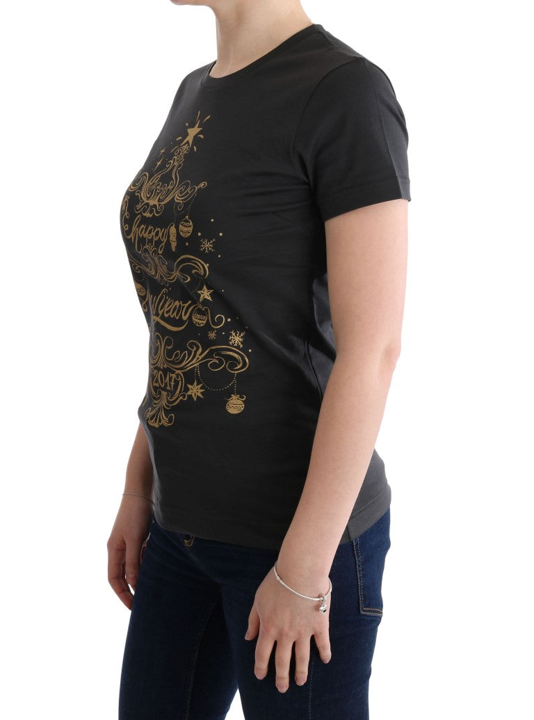 Dolce & Gabbana Graues Baumwolle 2017 Motiv T-Shirt