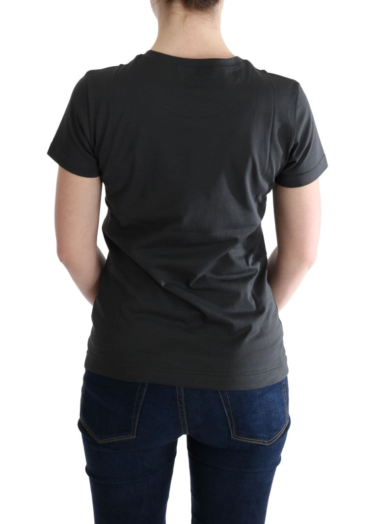 Dolce & Gabbana Graues Baumwolle 2017 Motiv T-Shirt