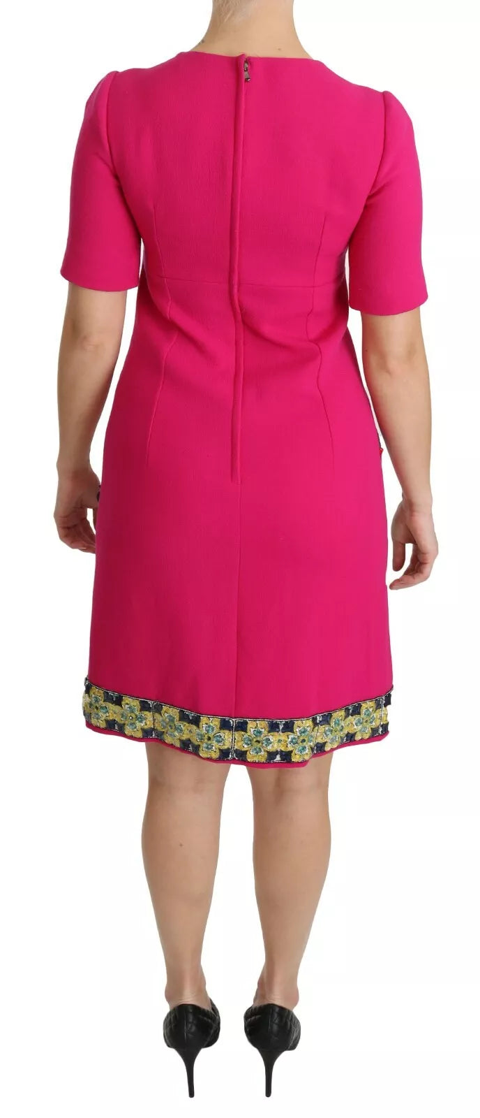 Dolce & Gabbana Rosa Italia Forever Kristall Etuikleid