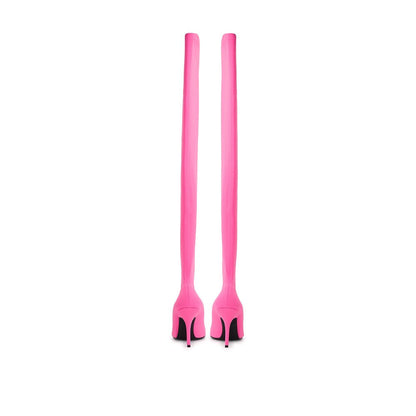 Balenciaga Elegante rosa Polyester-Stiefeletten