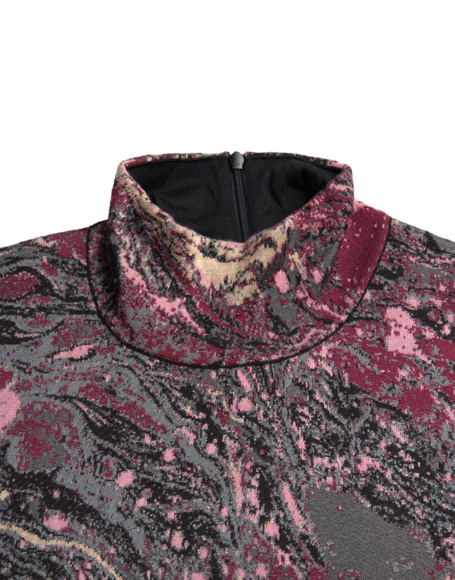 Dolce & Gabbana Multicolor Grafik Rollkragenpullover für Männer