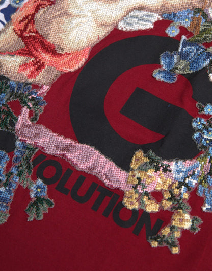 Dolce & Gabbana Multicolor-Grafik-T-Shirt mit kurzen Ärmeln