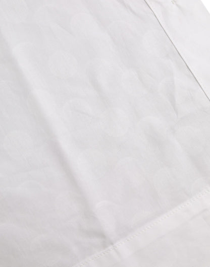 Dolce & Gabbana Weißes kurzärmeliges Poloshirt mit Kragen