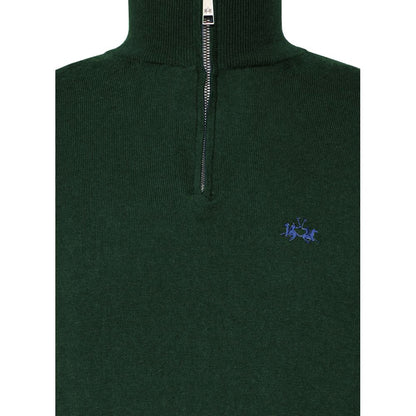 La Martina Grüner Pullover aus Wolle für Männer