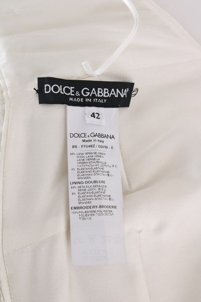 Dolce & Gabbana Multicolor Paillettenbesetztes Stretch-Bustier-Top