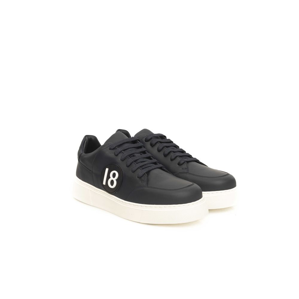 Cerruti 1881 Blaues Rindsleder Herren Sneaker
