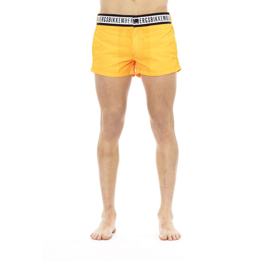 Bikkembergs Orange Polyamid Herren Badeshort