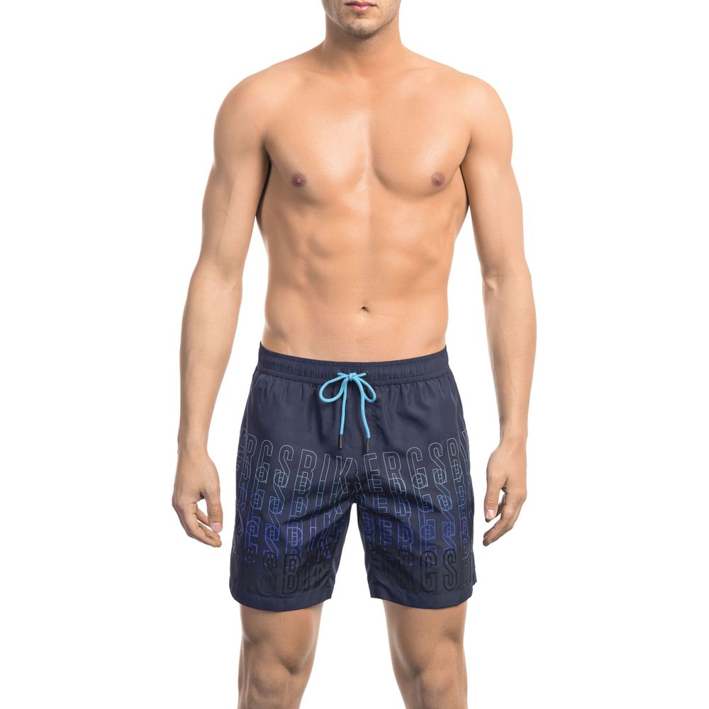 Bikkembergs Blaue Polyester Herren-Badeshorts