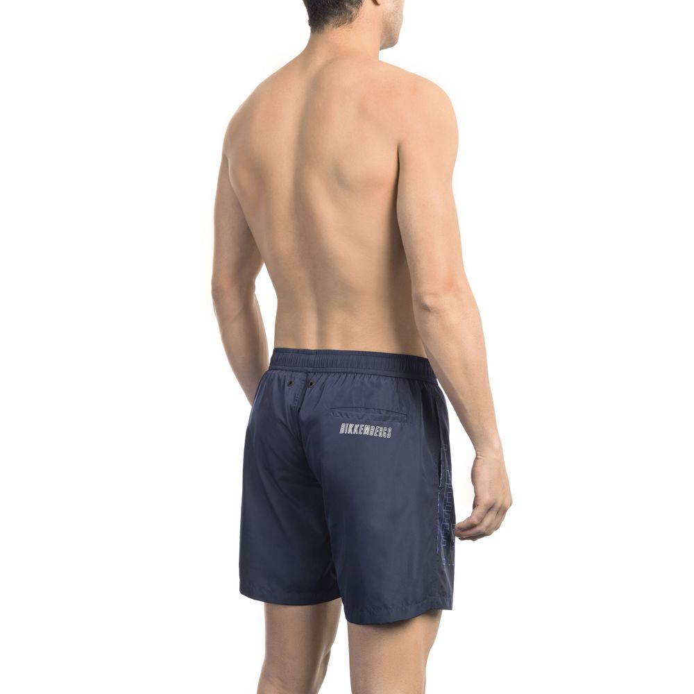 Bikkembergs Blaue Polyester Herren-Badeshorts