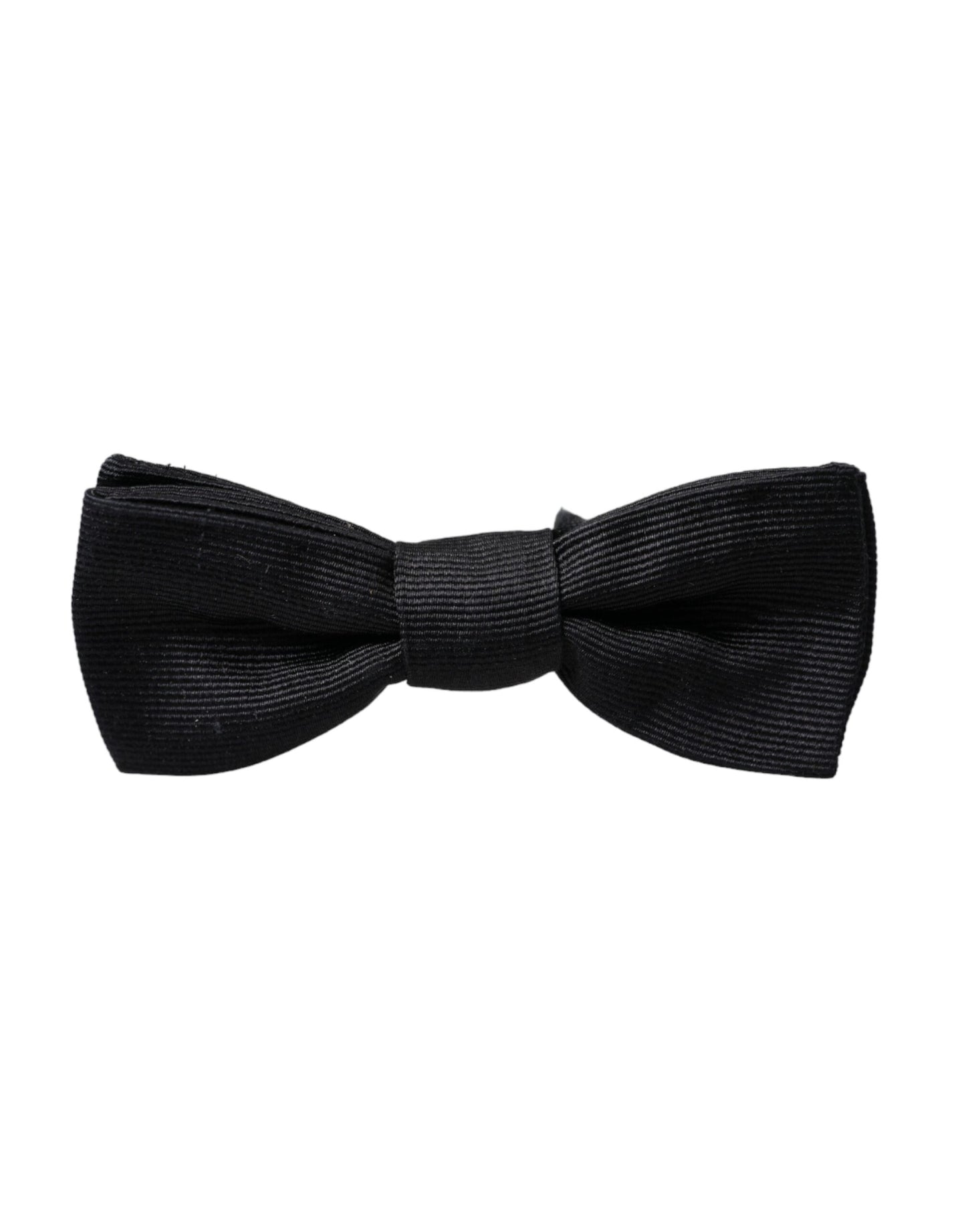 Dolce & Gabbana Schwarze Seide Verstellbare Hals Männer Fliege