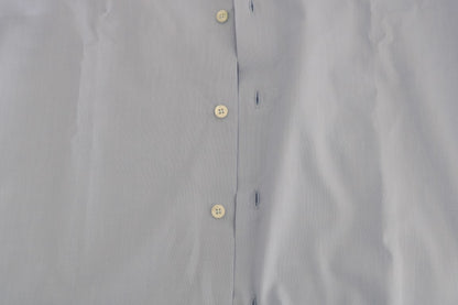 Cavalli Hellblaues Slim Fit Hemd aus Baumwolle