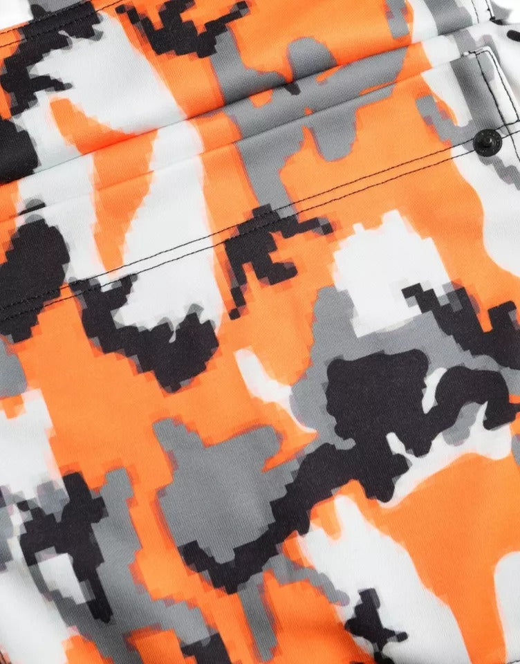 Dolce & Gabbana Multicolor Camouflage Pullover mit Rundhalsausschnitt