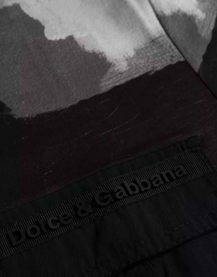 Dolce & Gabbana Multicolor-Camouflage-T-Shirt aus Baumwolle mit Rundhalsausschnitt