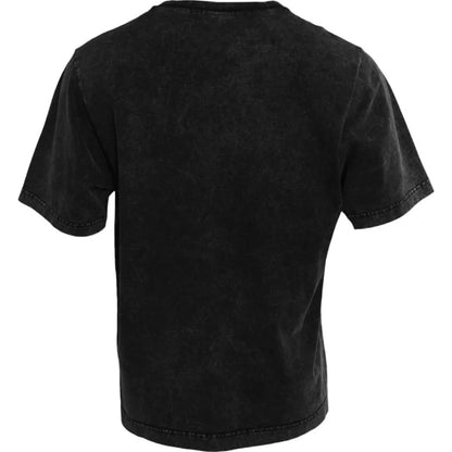 Dolce & Gabbana Schwarzes T-Shirt mit Logodruck aus Baumwolle mit Rundhalsausschnitt für Männer