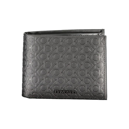 Calvin Klein Schwarzes Leder Portemonnaie