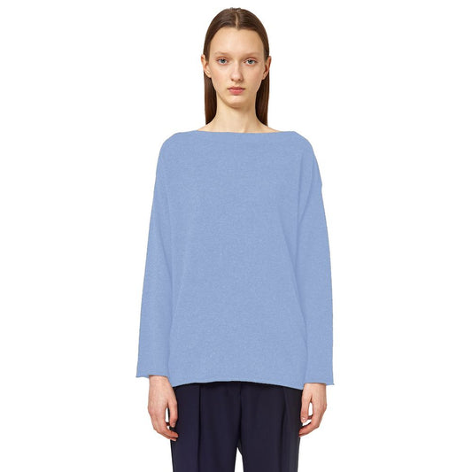 Alpha Studio Hellblauer Kaschmirpullover für Frauen