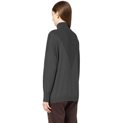 Alpha Studio Grauer Seidenpullover