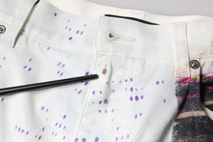 Dolce &amp; Gabbana Multicolor Cotton Stretch High Waist Denim Jeans
