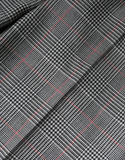 Dolce &amp; Gabbana Gray Plaid Wool Mid Waist Women Tapered Pants