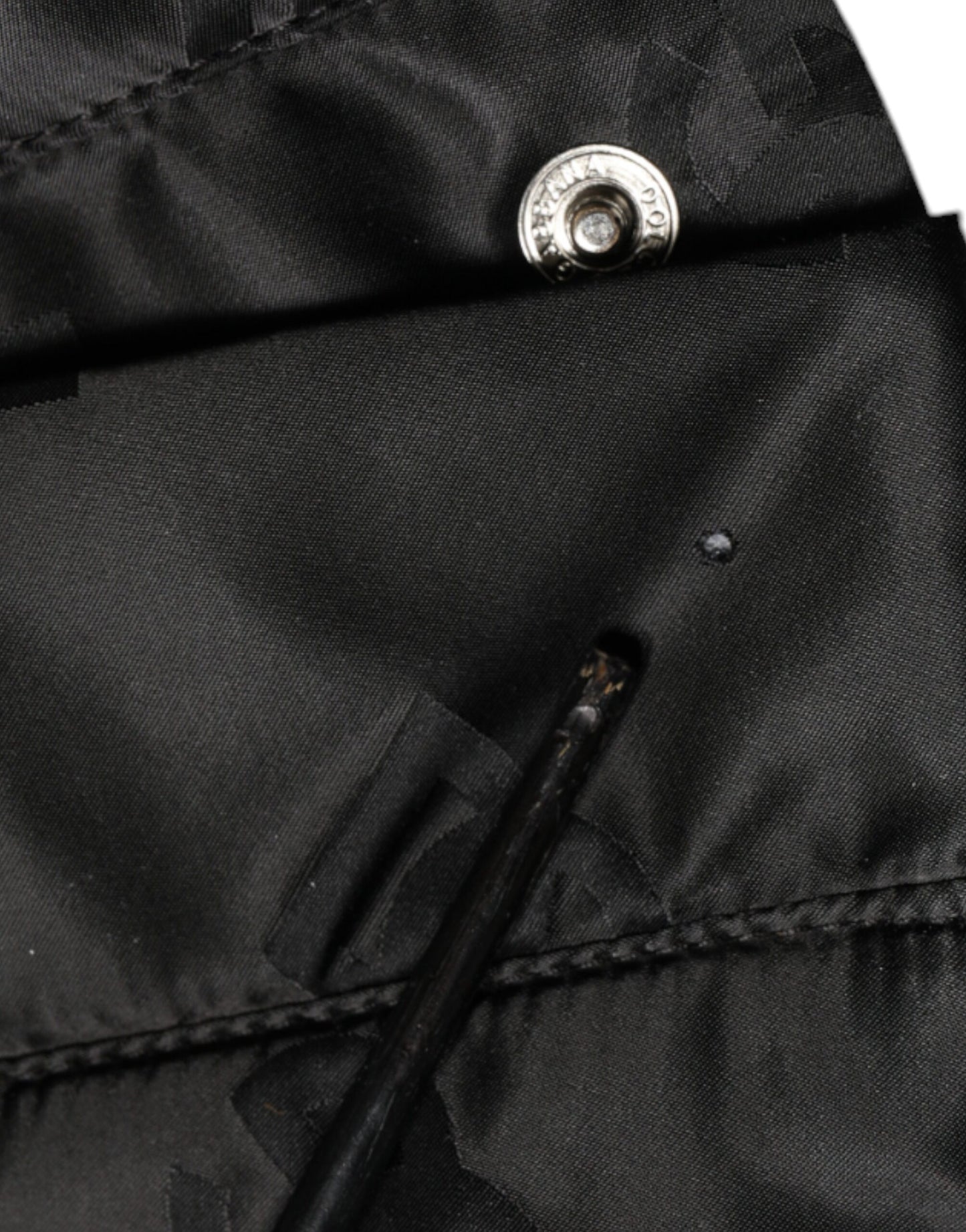 Dolce &amp; Gabbana Black Quilted High Waist Women Wide Leg Pants