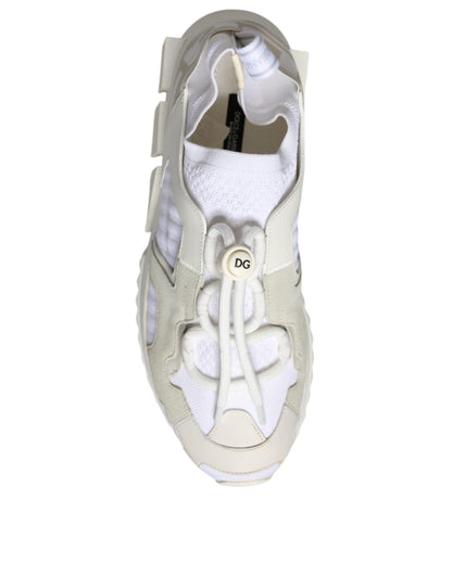 Dolce & Gabbana Weiß Mesh Sorrento Trekking Turnschuhe Schuhe