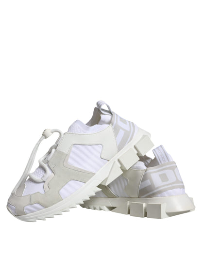 Dolce & Gabbana Weiß Mesh Sorrento Trekking Turnschuhe Schuhe