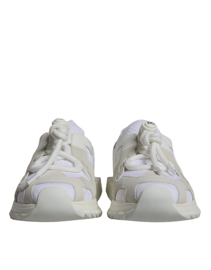 Dolce &amp; Gabbana White Mesh Sorrento Trekking Sneakers Shoes